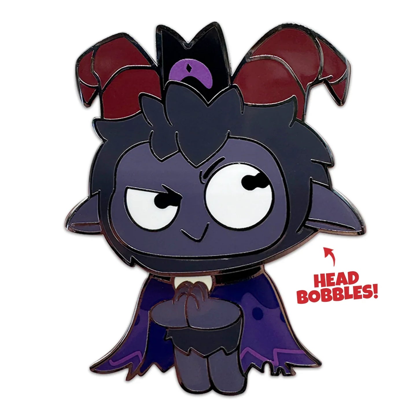 Goat Bobblehead Pin - Cult of the Lamb