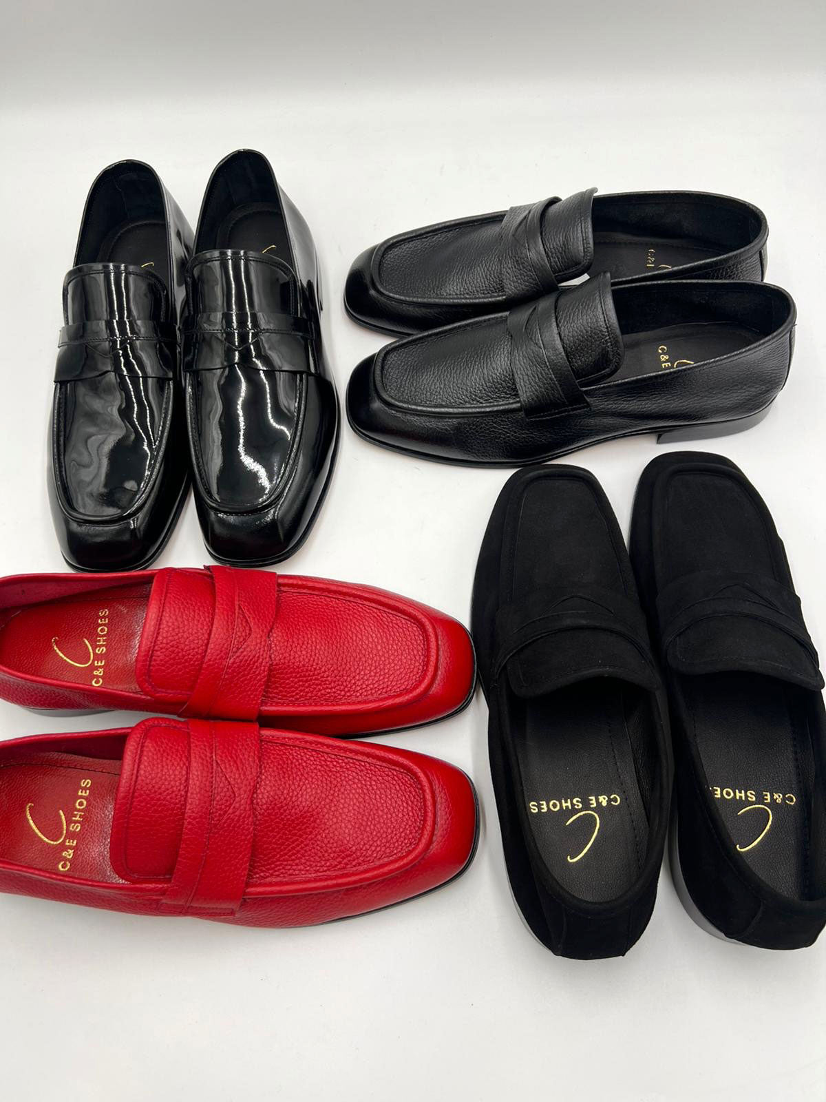 C Collection Patent Leather Penny Loafer - Black