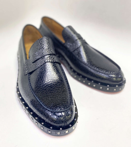 C Collection Caviar Leather Loafer - Black Otarealm