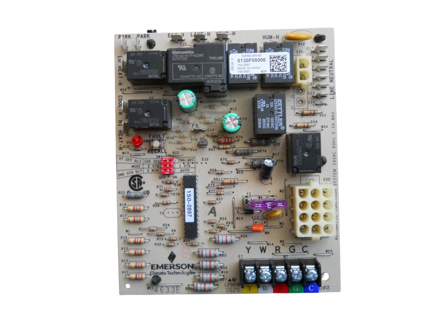 Goodman Amana 0130F00006 Furnace Control Circuit Board 50M56-289-90