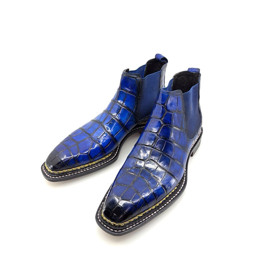Maurice New York Custom Alligator Boot - Blue