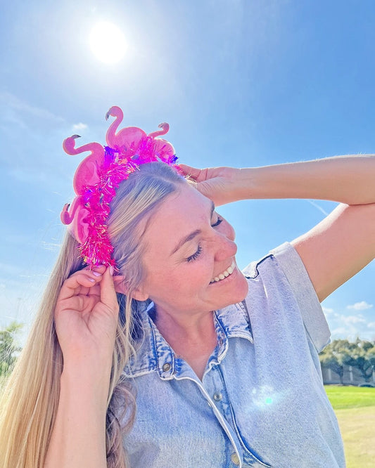 Pink Flamingo Novelty Headband