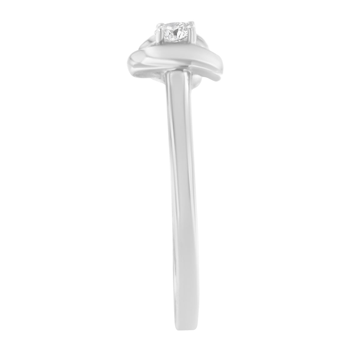 10K White Gold Diamond Promise Ring (1/10 Cttw, H-I Color, SI2-I1 Clarity) - Size 6 Otarealm