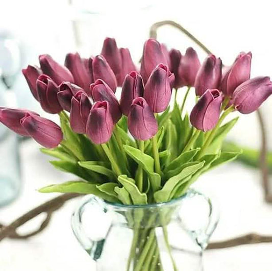 10-Pieces: PU Modern Style Bouquet Tabletop Flower Bouquet Otarealm