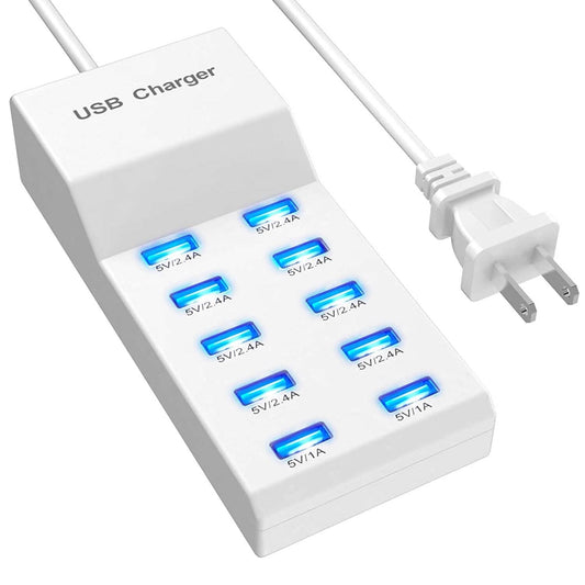 10-Ports 50W USB Wall Fast Charging Power Adapter Otarealm