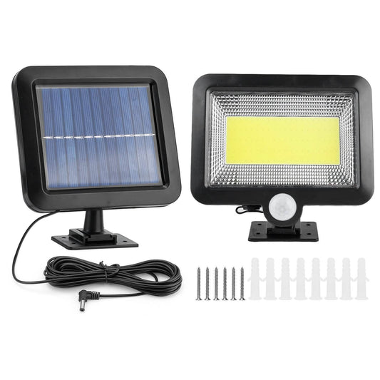 100 LED Solar Powered Wall Lights Outdoor Otarealm