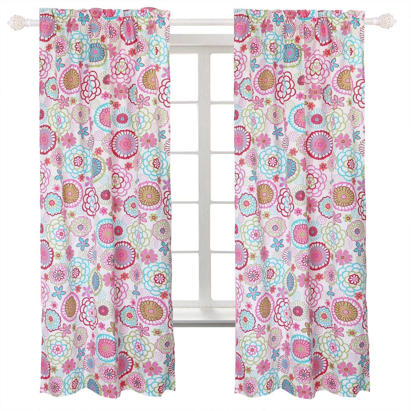 Mariah Pink Floral Dot Reversible Quilt Bedding Set Otarealm