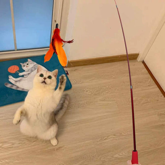 11-Pack: Interactive Cat Toy Wand Otarealm