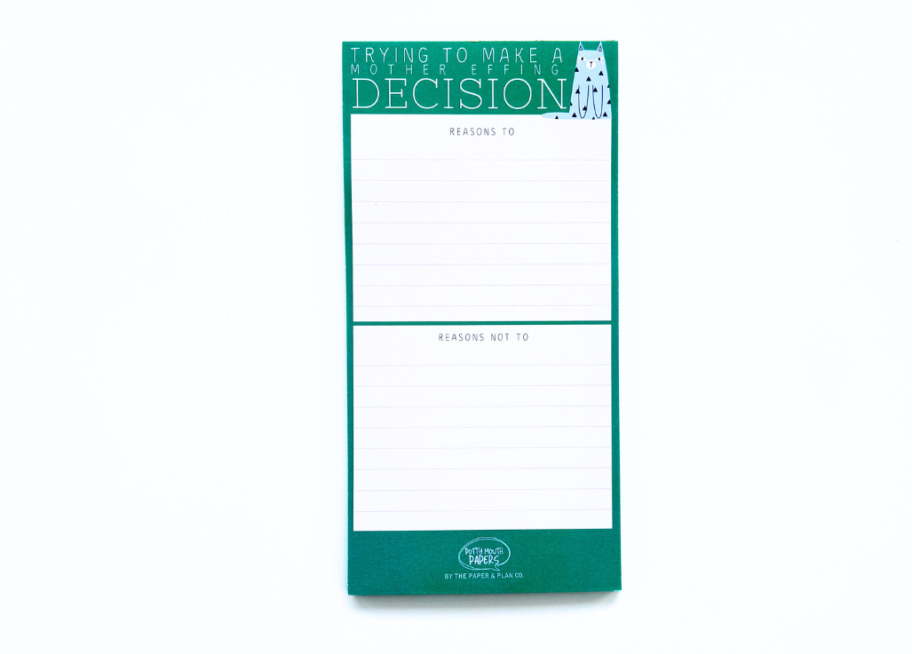 Mother Effing Decision Notepad