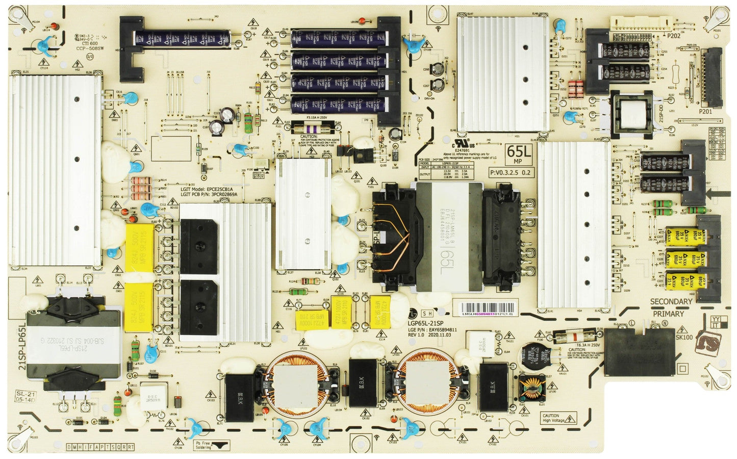 LG EAY65894811 Power Supply Board Otarealm