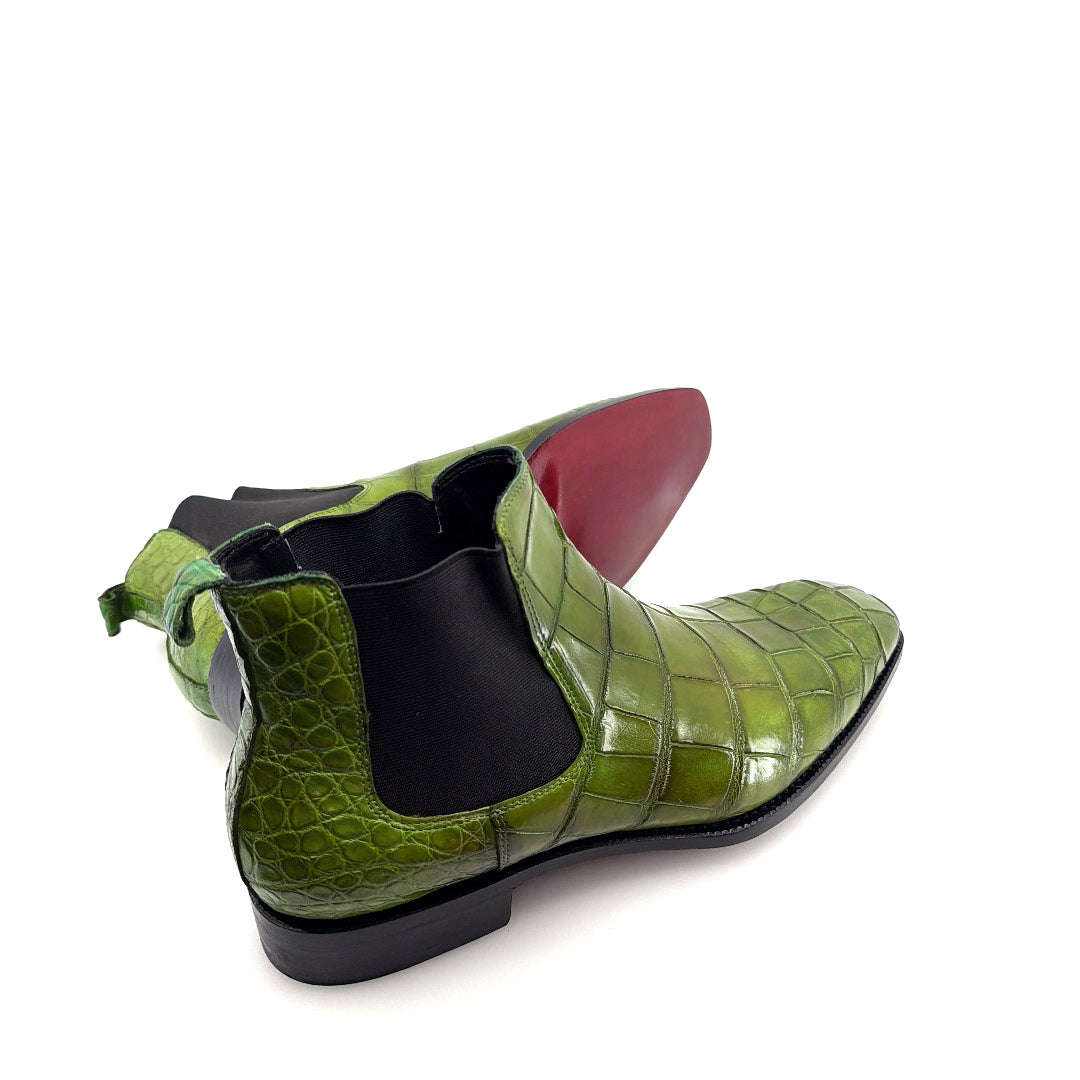 Maurice Austin Custom Alligator Boot - Green Otarealm