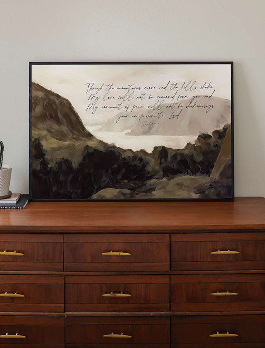 Horizontal Poster: Though the Mountains Move Otarealm