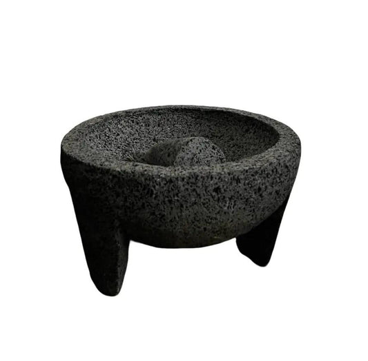 Molcajete Original 100% Lava Volcanic Stone Mortar and Pestle
