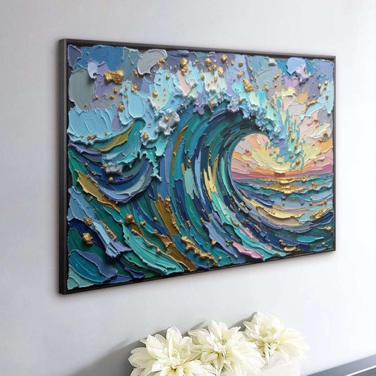 Golden Tide Wall Art Otarealm