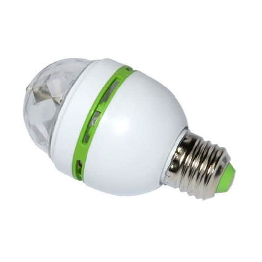 2-Pack: E27 3W Auto Rotating RGB LED Stage Light