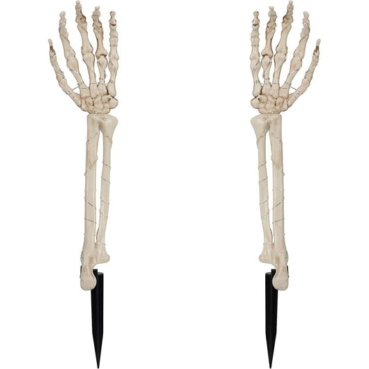 2-Pack: Light Up Skull Arm Stakes Otarealm