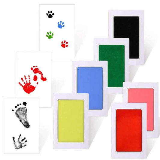 2-Pack: Non-toxic Ink Pads Pet Paw Print Pad Inkless Clean Touch Ink Kit Otarealm