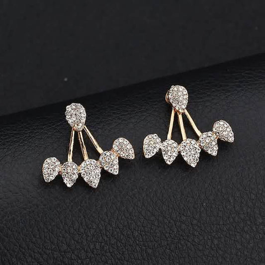 2-Pairs: Women's Small Diamond Cubic Zirconia Earrings Otarealm
