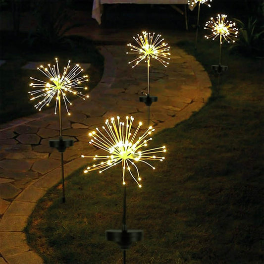 2-Piece: Solar Powered Starburst Garden Lights Otarealm