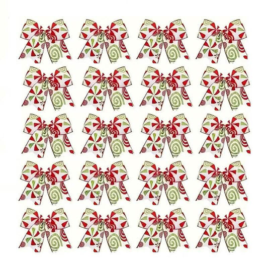 20-Pieces: Christmas Tree Bow Decorations