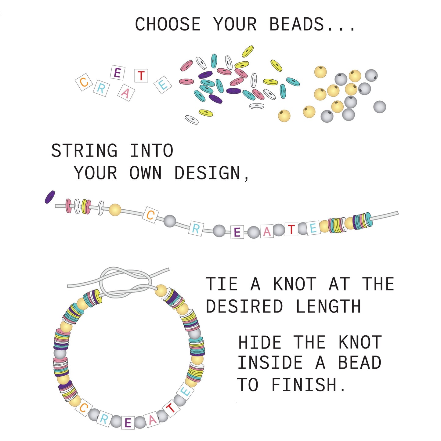 Pumpkin Bead Box DIY Bracelet Kit