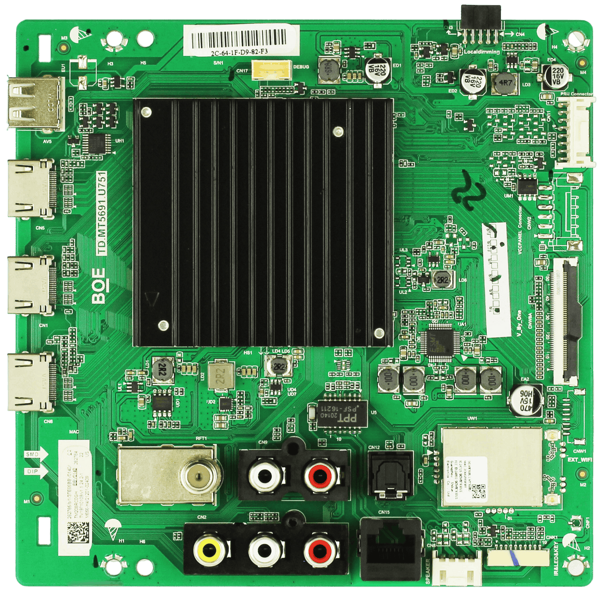 21201-02409 Vizio Main Board 262785, 262784, TD.MT5691.U751, M656-H4 Otarealm