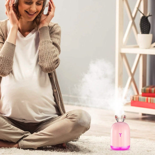 220ml Cool Mist Humidifier Ultrasonic Air Diffuser Atomizer with 7 Color Otarealm
