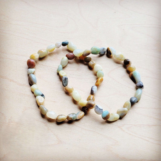 Amazonite Beaded Stretch Bracelet 807k Otarealm