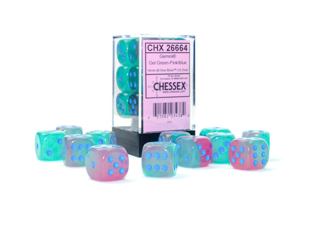 Gemini® Polyhedral Gel Green-Pink/blue Luminary™ 7-Die Set / 16mm / 12mm / 30MM