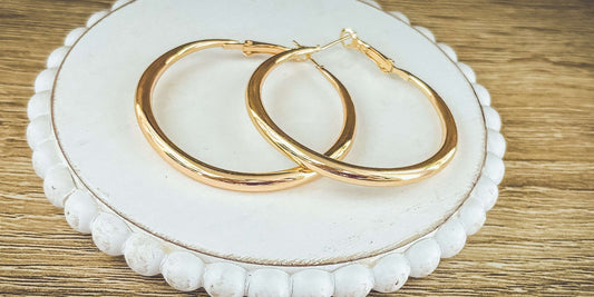 The Everyday Hoop Large-Gold or Silver Otarealm