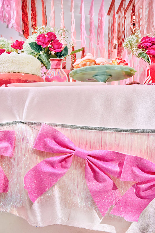 Glitter Bows & Fringe Reusable Party Garland