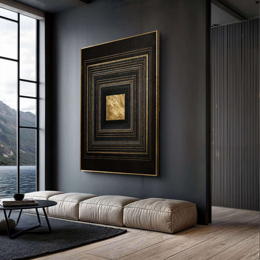 Black And Gold Core Wall Art Otarealm