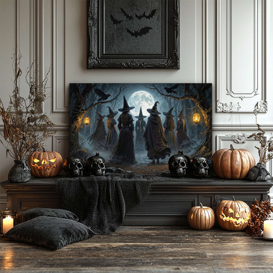Coven of Witches Halloween Wall Art Otarealm