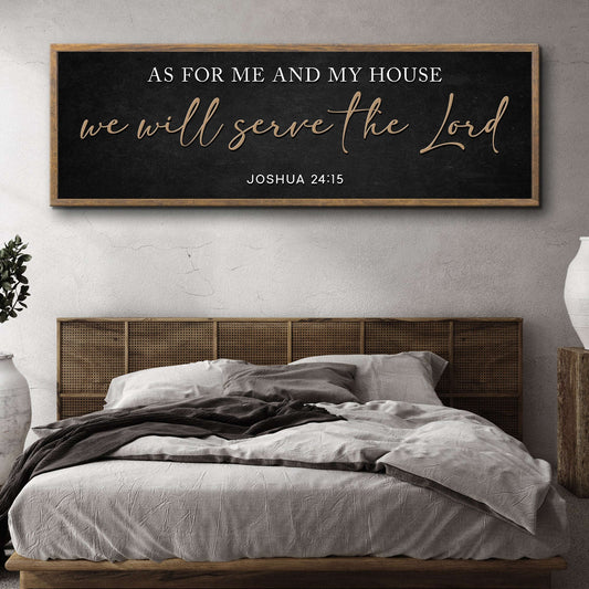 As For Me And My House We Will Serve The Lord Faith Sign III Otarealm