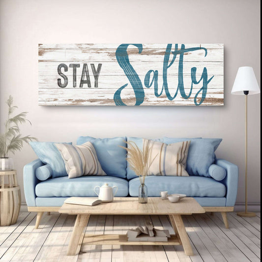 Stay Salty Coastal Sign VIII Otarealm