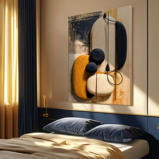 Orange Abstract Harmony Wall Art Otarealm