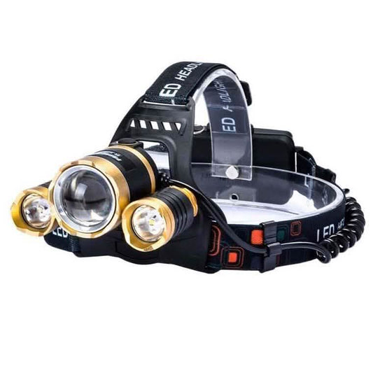 3 LED XM-L T6 Waterproof Headlamp LED Torch Flashlight Otarealm
