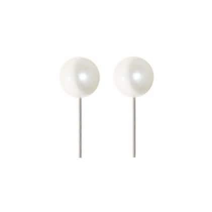 3-Pack: 8 MM Faux Pearl Stud Earrings Otarealm