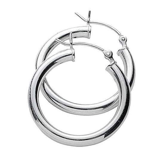 3-Pack: Sterling Silver Hoop Earrings Otarealm