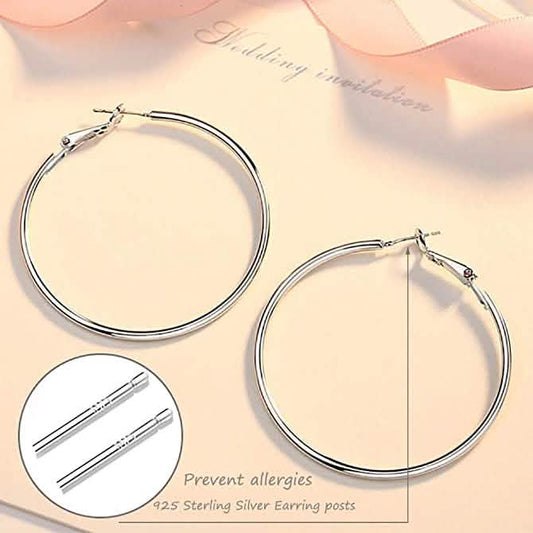 3-Pairs: Big Hoop Earrings Otarealm
