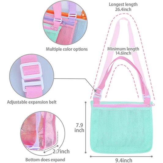 3-Piece: Mesh Toy Beach Bag Otarealm