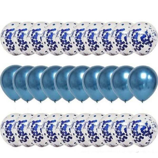 30-Pieces: Colorful Paper Latex Balloon Party Supplies Otarealm