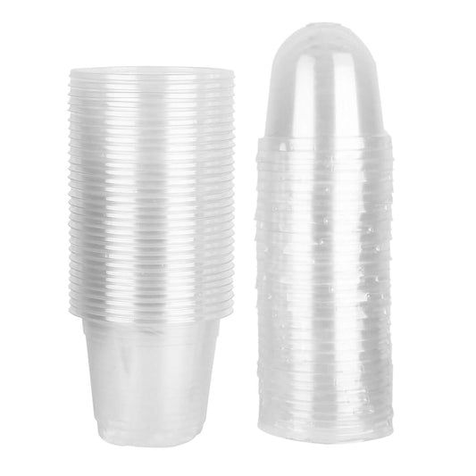 30-Pieces: Plant Nursery Pots PET Flower Seed Starting Pots Container with Dome Drainage Holes Otarealm
