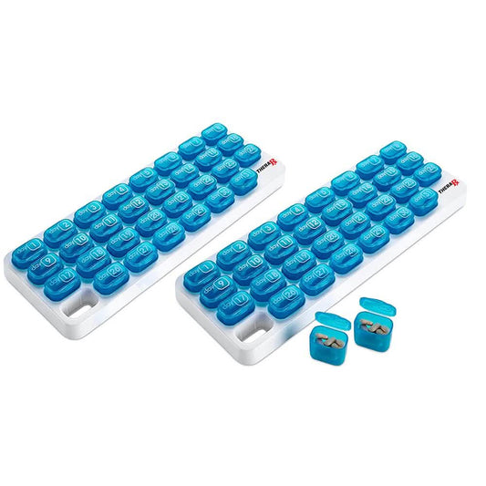 31 Day Monthly Pill and Vitamin Organizer with Large Removable Pods Otarealm