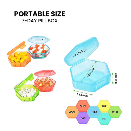 32-Pieces: Colored Compartments Monthly Pill, Medicine And Vitamin Organizer With Tray Otarealm