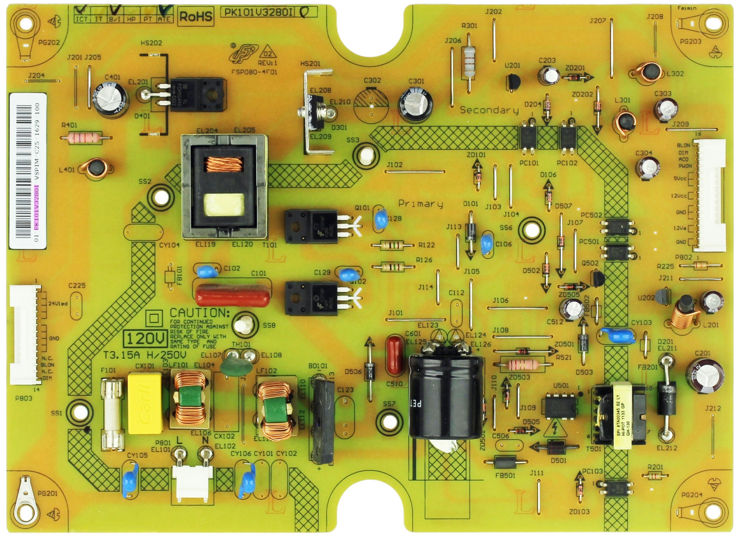 Toshiba PK101V3280I Power Supply Otarealm