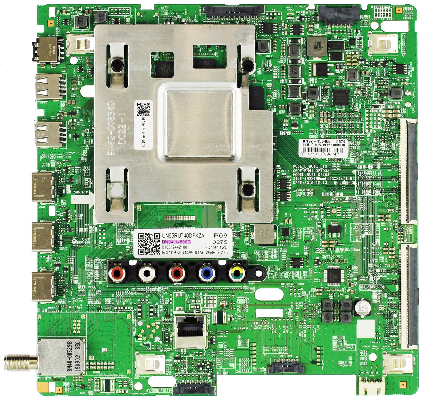 Samsung BN94-14890G Main Board for UN65RU740DFXZA (Version AB02) Otarealm