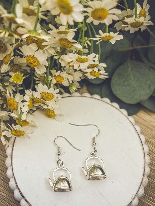 Adorable Tea Kettle Earrings Otarealm