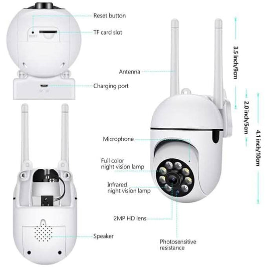 360 Full HD Wi-fi Wireless IP CCTV Security Camera Otarealm