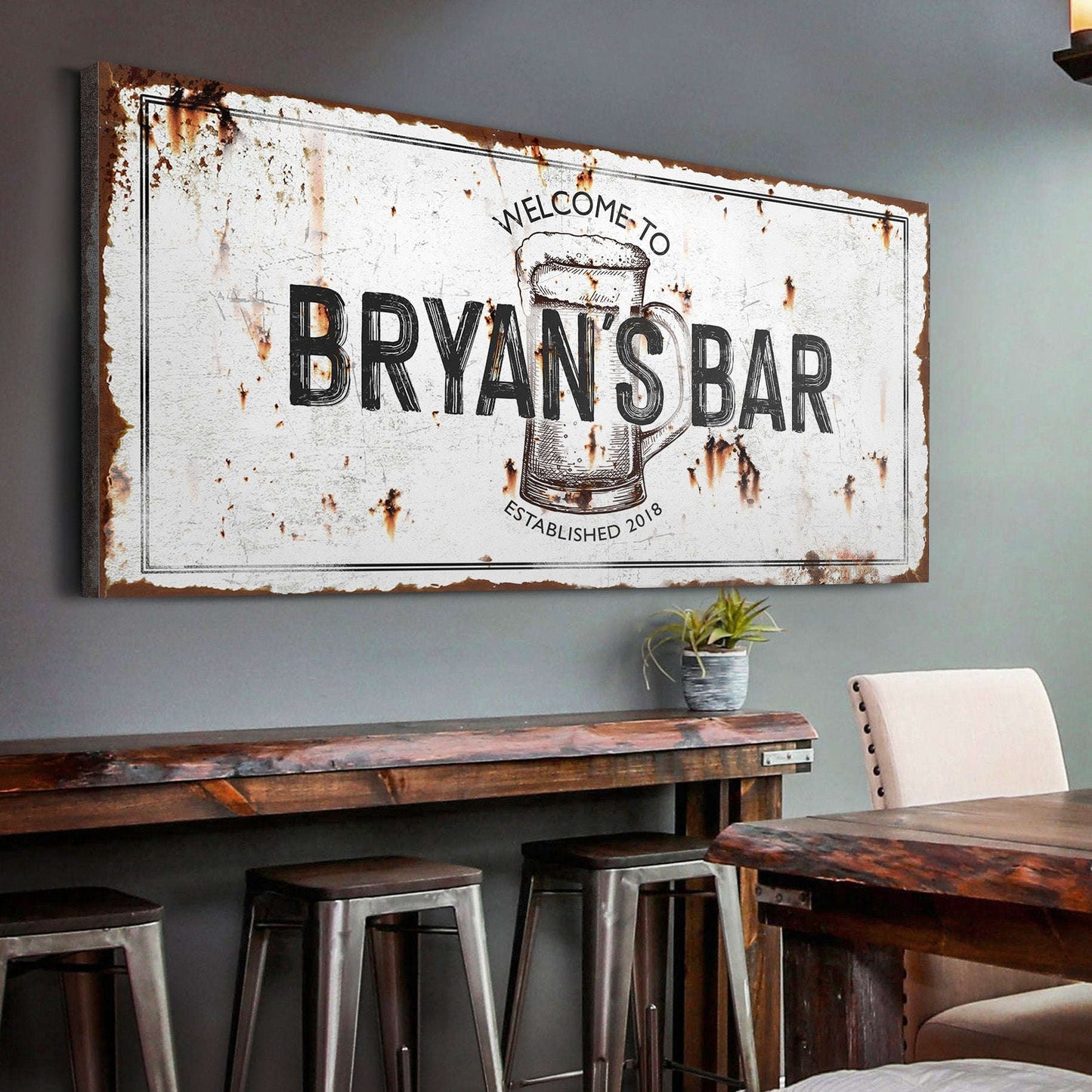 Beer Barrel Bar Sign Otarealm